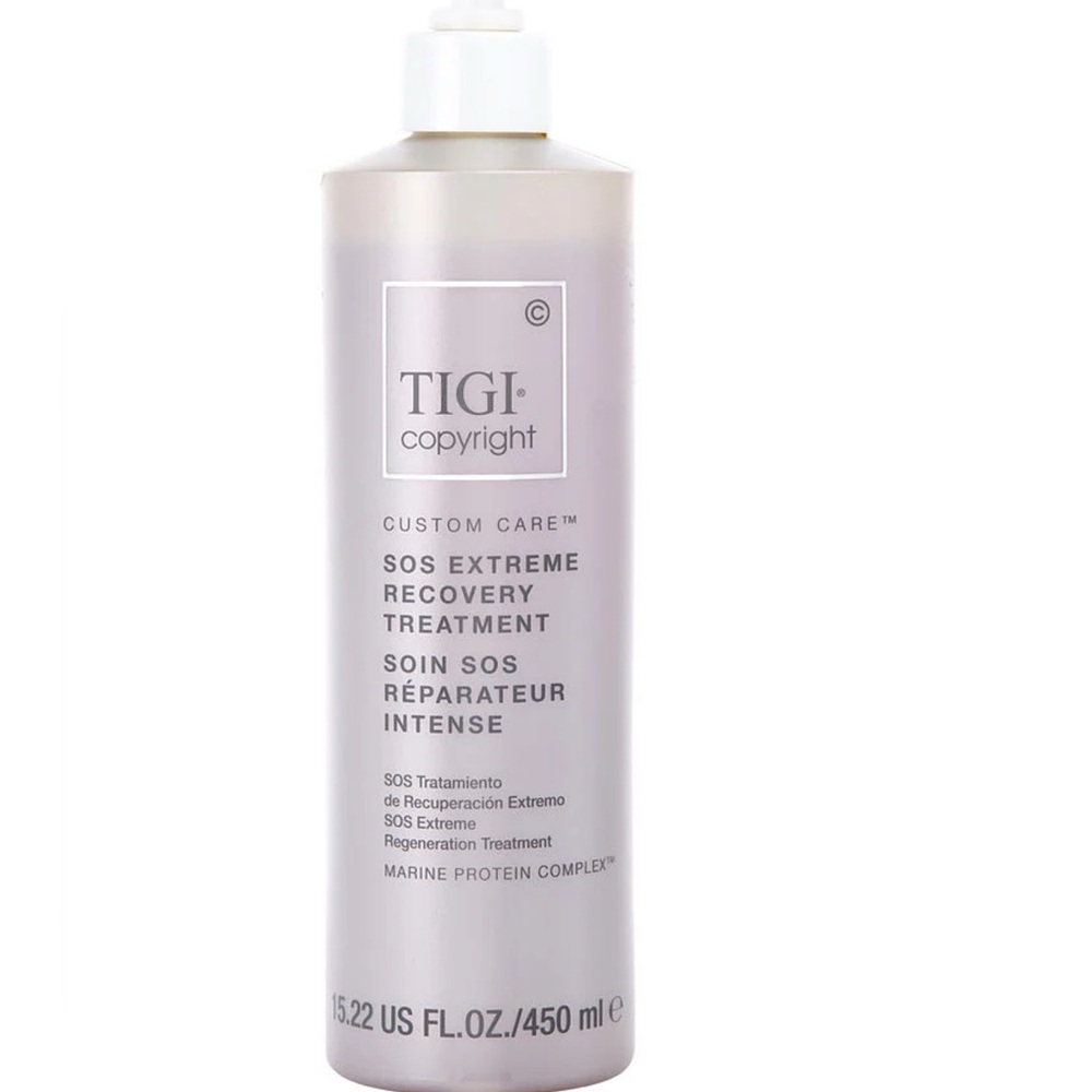 TIGI Custom Care SOS Recovery Treatment Gray Bottle 15.22 oz